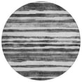 thumbnail image 2 of Addison Rugs Chantille Indoor/Outdoor Transitional Stripes Charcoal Washable Round Rug, 8' x 8', 2 of 6