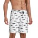 thumbnail image 2 of Balery Cute Shark Pantalones cortos de pijama de punto de algodón para hombre con cinturilla y bolsillos-3X-Large, 2 of 6
