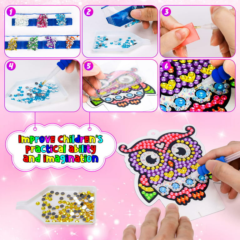 Diamond Painting Kits for Kids, Diamond Art for Kids, 4 Piece Set