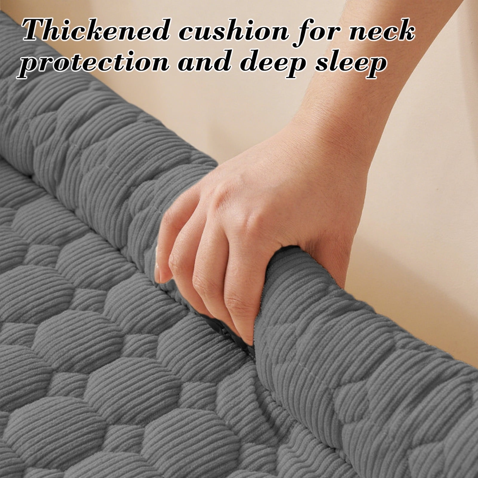 Plush Pet Sofa Bed Cushion Solid Color - Soft Sleeping Nest for Cats Dogs with Stay-in-Place Base, Machine Washable Cover Floor Sofa Furniture Protector