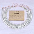 thumbnail image 3 of Ziurtnc 4/5/8/10mm Women Necklace Beaded Elegant Temperament Noble Dainty Luxury High Gloss Faux Pearl Clavicle Necklace Fashion Jewelry, 3 of 8