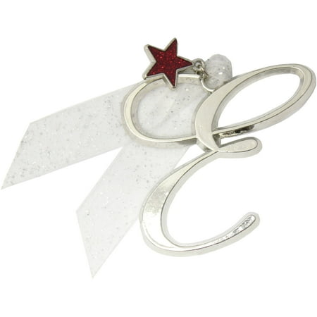 Gloria Duchin Initial Ornament with Star Charm