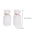 thumbnail image 2 of Ribbon Candy Square Box Candy Storage Holders with 20Pcs for Wedding Use, 2 of 5