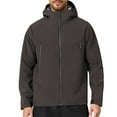 thumbnail image 1 of TINZ Veste Extérieure Coupe-Vent Coquille Souple Manteau Thermique Chaud Sports Nautiques d'Hiver Randonnée randonnée Veste avec Capuche Grande Veste Haute Veste s Veste, 1 of 5