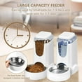 thumbnail image 4 of Automatic Cat Feeder and Water Dispenser with Stainless Steel Bowl Dog Gravity Food Feeder and Waterer for Small Medium Pets Puppy Kitten 1 Gallon x 2, 4 of 13
