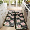 thumbnail image 4 of Kitchen Rugs Sets Of 2,Pioneer Flower Floral Print Pattern Anti Fatigue Kitchen Mat Rugs Non Slip Washable,Decorative Kitchen Floor Mats for Kitchen,Sink,Laundry,17"x47"+17"x47", 4 of 5