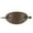 Brown, variant on Oval Stitched Faux Leather Hair Stick Pin, Black, 1 Ct.