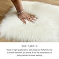 thumbnail image 5 of Ayprnig Wool Rug Living Room Rugs Entry Way Rug Heart Shaped Rugs for Bedroom, Fluffy Faux Fur Rugs, for Room Decor Sofa Floor White 15.7 x 19.7 Inch, 5 of 5