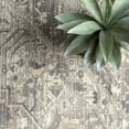 thumbnail image 6 of nuLOOM Harriet Vintage Medallion Fringe Area Rug, 10' Square, Silver, 6 of 8