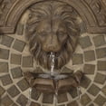 thumbnail image 4 of Royal Lions Head 51" High Large Italian Outdoor Decor Faux Stone Floor Fountain with Light Outside Garden Patio, 4 of 8