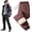 Brown, variant on Fleece Thermal-Pants, Waterproof Windproof, Sherpa Fleece Lined, for Skiing Hiking Camping and Daily Winter Wear