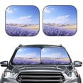 thumbnail image 2 of Fuzoiu Lavender Fields Under Blue Sky Print Car Windshield Sunshade,Folding Front Windshield Sun Shade,for Most Car Sedan SUV Truck,Car Windshield Sunshade-Small, 2 of 6