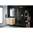 thumbnail image 6 of Moen Brushed Nickel Bathroom Safety 12-Inch Stainless Steel Transitional Bathroom Grab Bar, 6 of 7