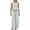 Green, variant on Women's Plaid Print Crew Neck Sleeveless Top and Straight Leg Pants Set Casual Modern Two Piece Ensemble L