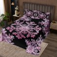 thumbnail image 2 of YST Pink Christmas Quilt Set Queen Girly Snowflake Bedspread Set Chic Snowflake Pattern Bedspread Sets Romantic Winter Coverlet Set Bedroom Decor, 2 of 3