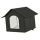 thumbnail image 4 of Casa para gatos al aire libre para todas las estaciones para gatos, perros y animales salvajes Cama cueva para gatos Negro M, 4 of 8