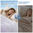 thumbnail image 2 of Purple Ombre Cooling Blanket, Lightweight Breathable Summer Throw Blanket with Double Sided Cold Effect, White Gradient Modern Abstract Art Picnic Beach Blankets Bed Sheet for Hot Sleepers 60"x80", 2 of 8