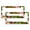 Pattern-433, variant on License Plate Frame Tropical Leaves Auto Decorative Frames Cars Protector Cover Holder 2 Pieces Tropical Green Plant Quality Aluminum License Plate Frames for Us Standard Vehicles
