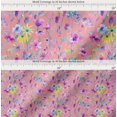 thumbnail image 2 of Soimoi Cotton Poplin Fabric Flower Watercolor Print Fabric by The Yard 56 Inch Wide, 2 of 7