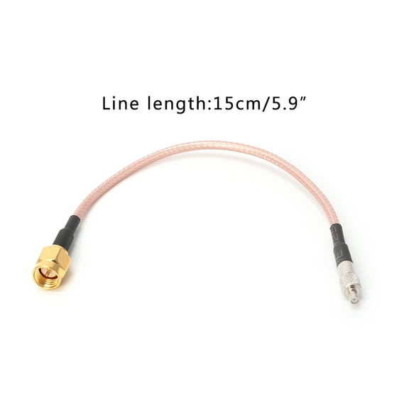 Straight TS9 Female To SMA Male Plug RG316 Coaxial Pigtail Cable Assembly E