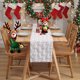 thumbnail image 2 of Banderín De Mesa Navideño Para Decoración De Restaurantes. Banderín De Mesa Con Lentejuelas Bordadas Navideñas. Mantel., 2 of 4