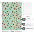 thumbnail image 2 of 2 Pcs Pioneer Flower Floral Print Pattern Kitchen Towels, Funny Microfiber Dish Towel Set, 18" X 26" Tea Towels, 2 of 6