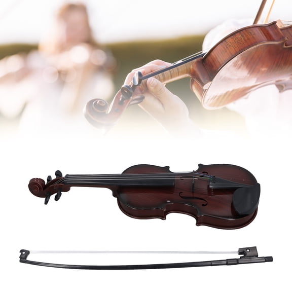 Violín En Miniatura De Simulación, Cuerdas Ajustables, Juguete De Violín Para Niños Realista, Educativo Multifuncional Portátil Para Aprender Música