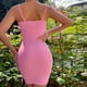 thumbnail image 5 of Vestido acanalado Hotsweet para mujer con tirantes finos rosa ajustado pulóver trajes estéticos Hugtrwg Para estrenar, 5 of 7