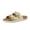 Gold, variant on Lily Girl Toddler Sandals with Adjustable Gold Tone Star Buckles and Cushioned Cork Footbed Slip On Girls Slides for Kids