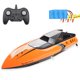 thumbnail image 1 of CSJ C168 Barco RC Barco de alta y baja velocidad Barco de control remoto 2,4 GHz Juguete impermeable Abanopi naranja 3 pilas, 1 of 7