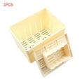 thumbnail image 1 of 2 Pieces Tofu Press-Maker Mold DIY Plastic Mould Homemade Soybean Curd without Cheese Cloth Kitchen Cooking Tool, 1 of 6