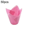 thumbnail image 2 of Ludlz 50Pcs Tulip High Temperature Resistant Cupcake Liners , Muffin Baking Cupcake Liners Holders, Baking Cups, Cupcake Wrapper for Party, Wedding, Birthday, Christmas Cupcake Liners, 2 of 8