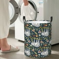 thumbnail image 4 of Lsque Cute Sloth pattern Laundry Hamper Basket, Tall Woven Rope Hamper Basket for Clothes, Lightweight Storage Basket, Collapsible Waterproof-Medium, 4 of 8
