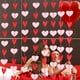 thumbnail image 5 of Cortina de Puerta Roja para Boda con Forma de Corazón de Tela No Tejida con Bandera de San Valentín, 5 of 6