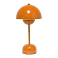 thumbnail image 1 of Simple Designs Lampe Tactile LED à Intensité Variable Magique Champignon 11,8 Pouces, Portable et Rechargeable, Orange, 1 of 1