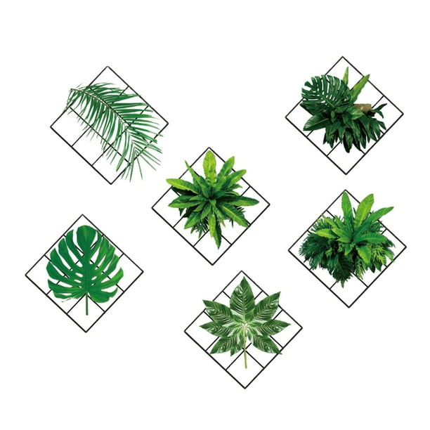 Pegatinas de pared de rejilla, impermeables, decoración DIY, extraíbles, creativas, decoración mural de pared Estilo E