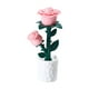 thumbnail image 2 of Lámpara de escritorio con forma de flor, funciona con pilas, bonita luz de noche, lámpara de mesita de noche, ambiente Rosa, 2 of 6