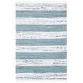 thumbnail image 2 of SAFAVIEH Montauk Cainneach Striped Cotton Area Rug, Ivory/Grey, 4' x 6', 2 of 6