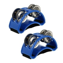 Foot Rattle Drum Instrument Shaker Bell Adukt Toys Instruments for Adults Hand Held Tambourine Child 2 Pcs