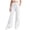 White, variant on Girls Drawstring Elastic Waist Wide Leg Sweatpants, Solid Color Soft Stretch Kids Bell Bottom Jogger Trousers for Spring Autumn Daily Casual School Wear(Khaki,7-8 Years)