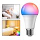 thumbnail image 1 of Bombillas inteligentes, LED que cambia color, Bombilla LED E27 9W , con Assistant , 1 pieza Yinane Bombilla de luz inteligente, 1 of 8