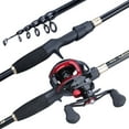 thumbnail image 6 of Sougayilang Carbon Fiber Casting Telescopic Fishing Rod and 7.1:1 GR Baitcaster Reel Fishing Combo, 6 of 7