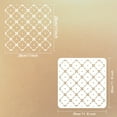thumbnail image 2 of Plantilla geométrica marroquí de 30 x 30 cm (11,8 x 11,8 pulgadas), plantilla de pared con diseño de cuadrícula, puntos cuadrados y flores., 2 of 7
