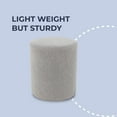 thumbnail image 5 of Stool | Round Pouf Ottoman – Lightweight Circular Footrest or Table for Living Room – Bedroom – Kids Bedroom, 5 of 10
