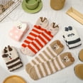 thumbnail image 7 of Bocaoying 5 Pairs Fuzzy Socks for Women, Funny Winter Warm Cute Fuzzy Socks, Soft Cozy  Animal Fluffy Slipper Socks Casual for Women Home Sleeping Birthday Christmas, 7 of 7