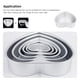 thumbnail image 3 of Aleación Heart Cake Making Mold Anning Molde Molde Cortero Pastel Molde de mousse Pastel, 3 of 6
