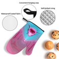 thumbnail image 3 of Cauagu Pink Shark Pool Fantasy Print Oven Mitts and Pot Holders 4 pcs Set,Extra Thicken Long Kitchen Oven Glove Potholders BBQ Gloves-Oven Mitts and Pot Holders(11 Inch), 3 of 6