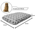 thumbnail image 2 of Minimalist Pet Bed, Simplistic Square Shaped Spiral Labyrinth Geometric Pattern Art Deco, Resistant Pad for Dogs and Cats Cushion with Removable Cover, 24" x 39", Dark Blue Grey White, by Ambesonne, 2 of 4