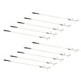 thumbnail image 1 of S SERENABLE 10Pcs Fishing Hair Rigs Assorted Hand Tied Carp Fishing Barbless Hooks 10#, 1 of 9