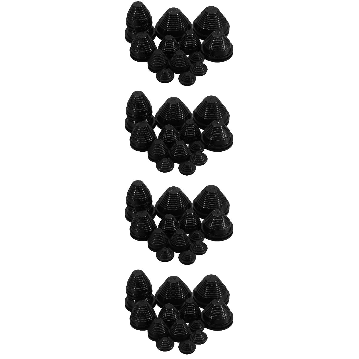 HOMEMAXS 56 Pcs  Cable Grommets Rubber Cord Grommet Wire Gasket Wire Hole Plug Rubber Grommet Assortment